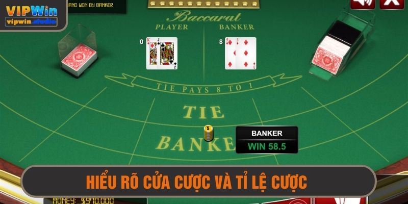 Nắm chắc tỉ lệ cửa các cửa cược để có quyết định sáng suốt 