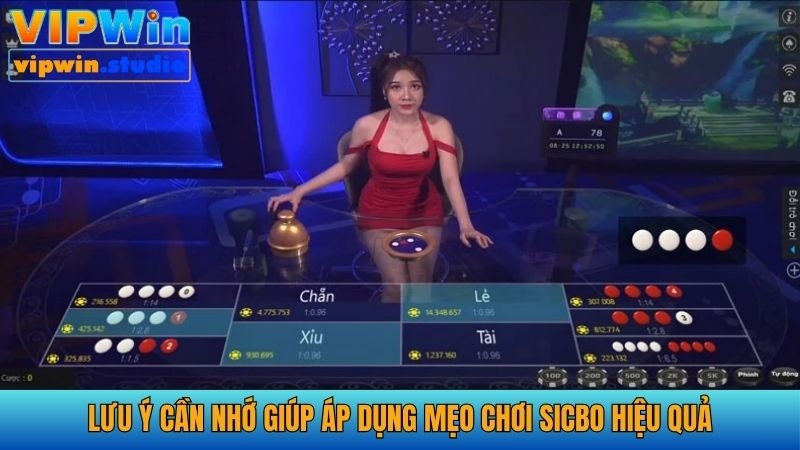 Lưu ý quan trọng giúp áp dụng mẹo cược Sicbo chuẩn xác hơn 